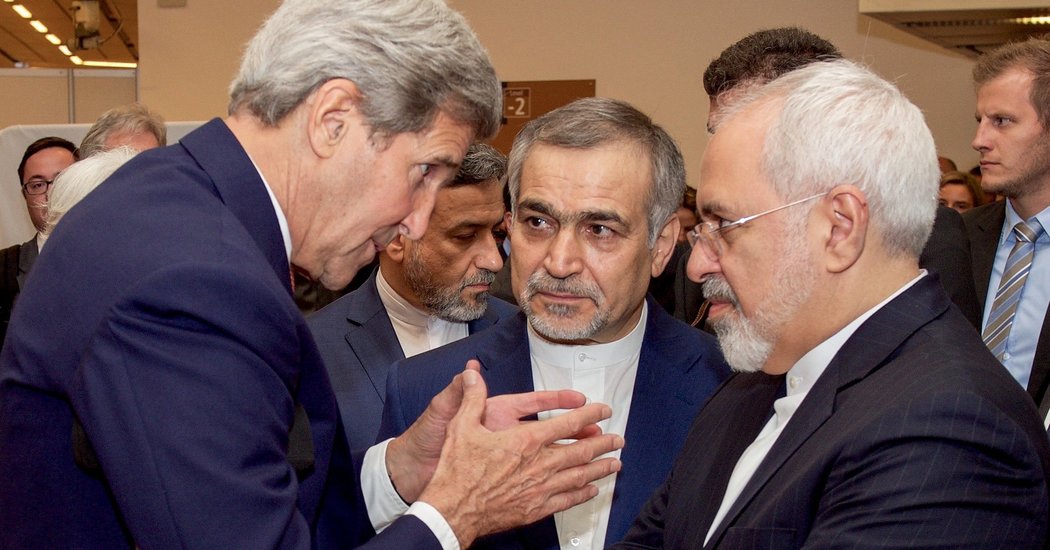 John Kerry y Mohammad Yavad Zarif