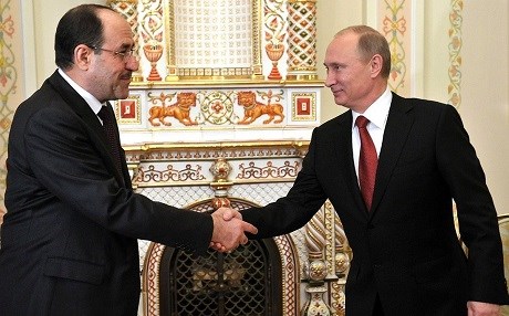 Nuri al Maliki y Vladimir Putin