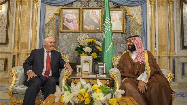 Rex Tillerson y Mohammed bin Salman