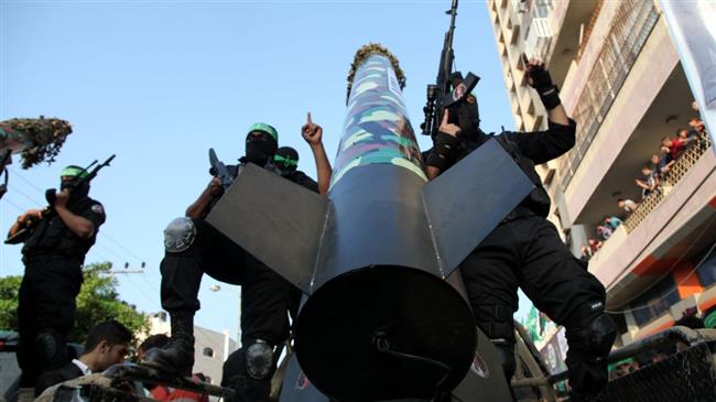 Combatientes de las Brigadas de Al Quds en Gaza