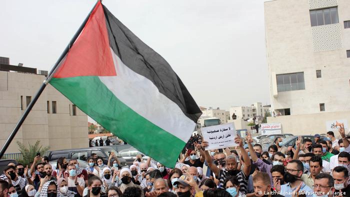 manifestantes jordanos