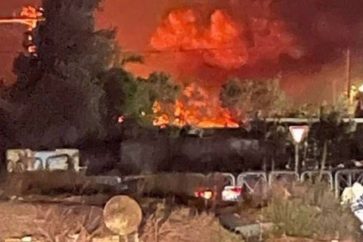 incendio-base-israeli-al-ram