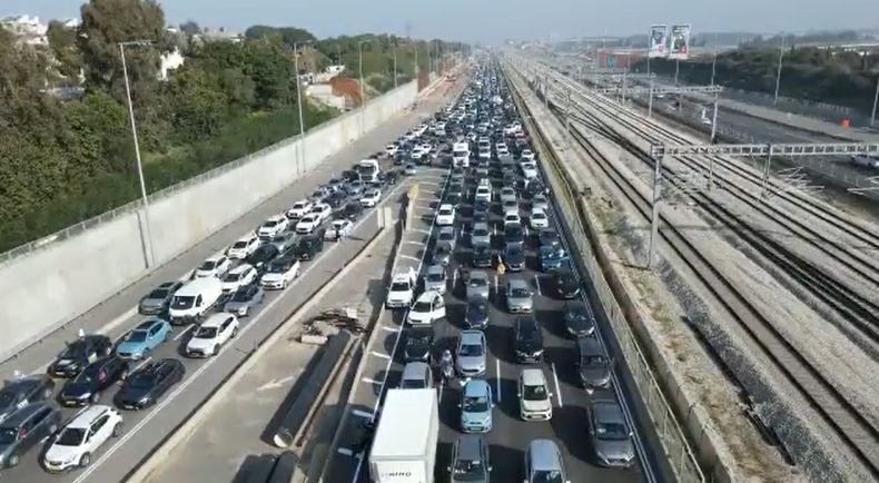 bloqueo-trafico-protestas-israel