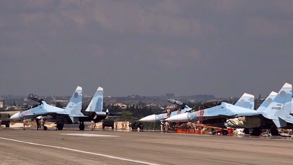 Aviones rusos Su-30 en Siria