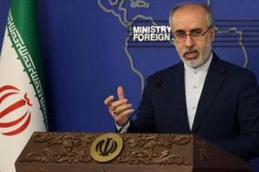 El portavoz del Ministerio de Asuntos Exteriores iraní, Nasser Kanaani