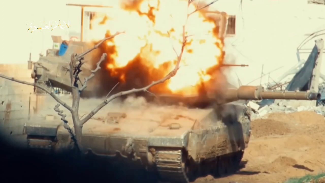 tanque-israeli-ardiendo