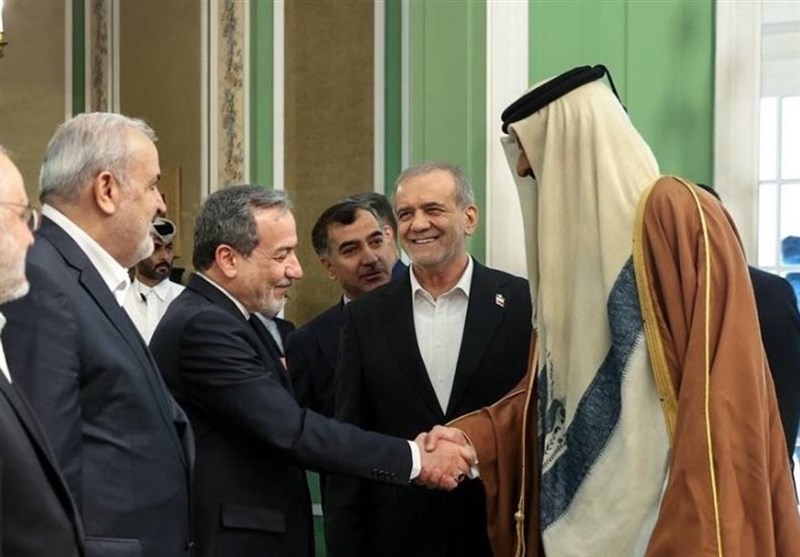 araghchi-pezeshkian-emir-qatar
