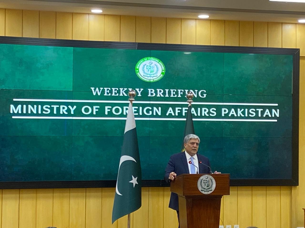 El portavoz del Ministerio de Asuntos Exteriores Shafqat Ali Khan