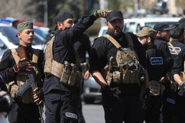 Militantes de HTS en Damasco