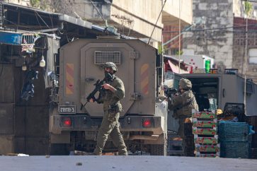 Soldados israelíes en Cisjordania