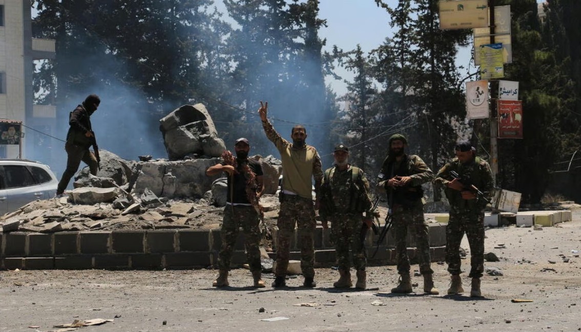 Fuerzas gubernamentales sirias en Suweida