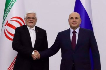 Mohammad Reza Aref y Mijail MIshushtin