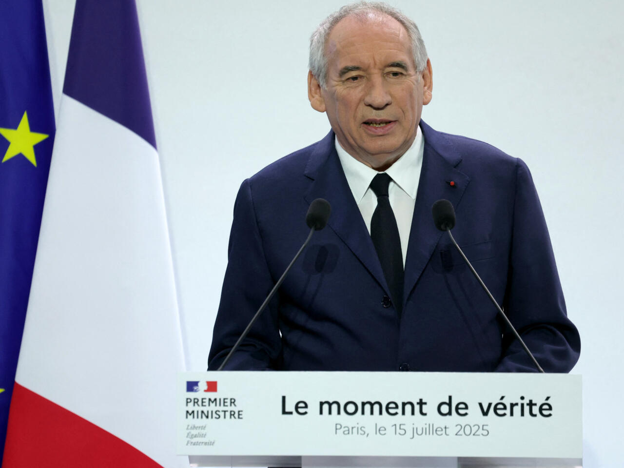 El primer ministro François Bayrou