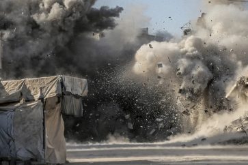 explosion-ataque-israeli-gaza